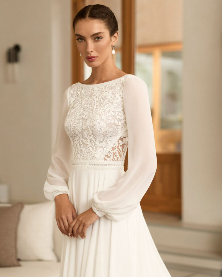 Aire Boho Reina trouwjurk met lange mouwen