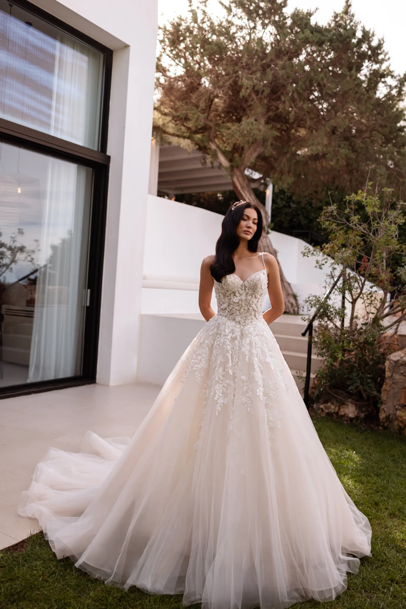 Trouwjurk Demetrios Platinum Vittoria DP567 met sweetheart halslijn
