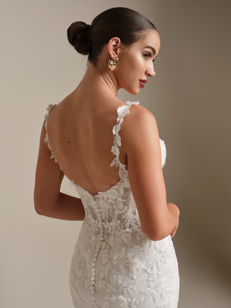 Sottero & Midgley West fit & flare trouwjurk achterkant