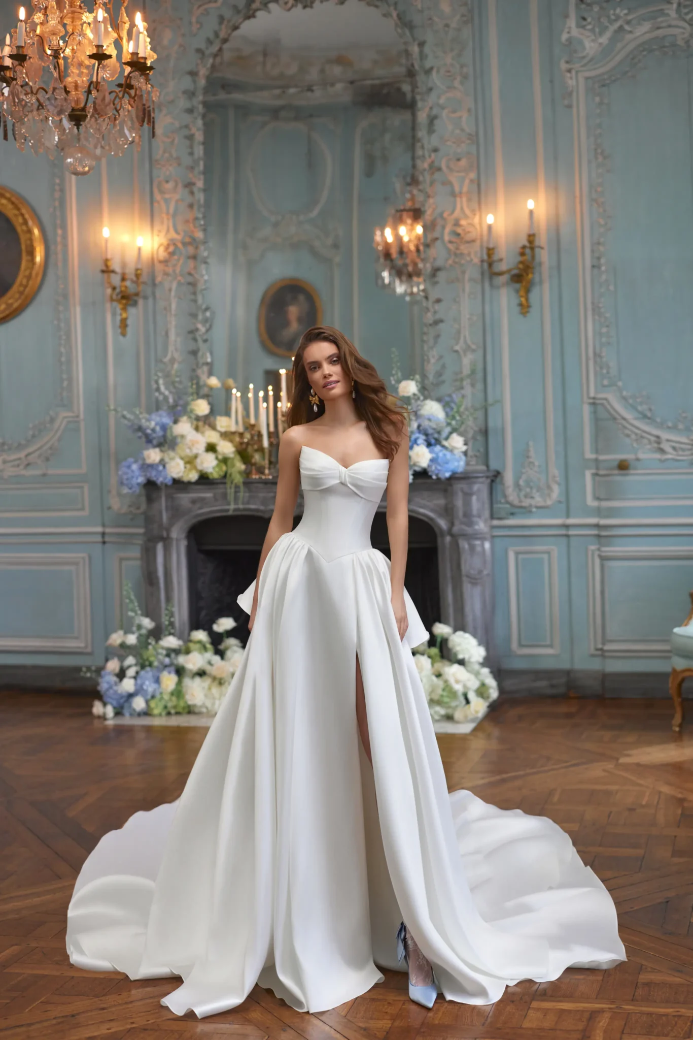 Dama Couture Alizee trouwjurk met hoge split