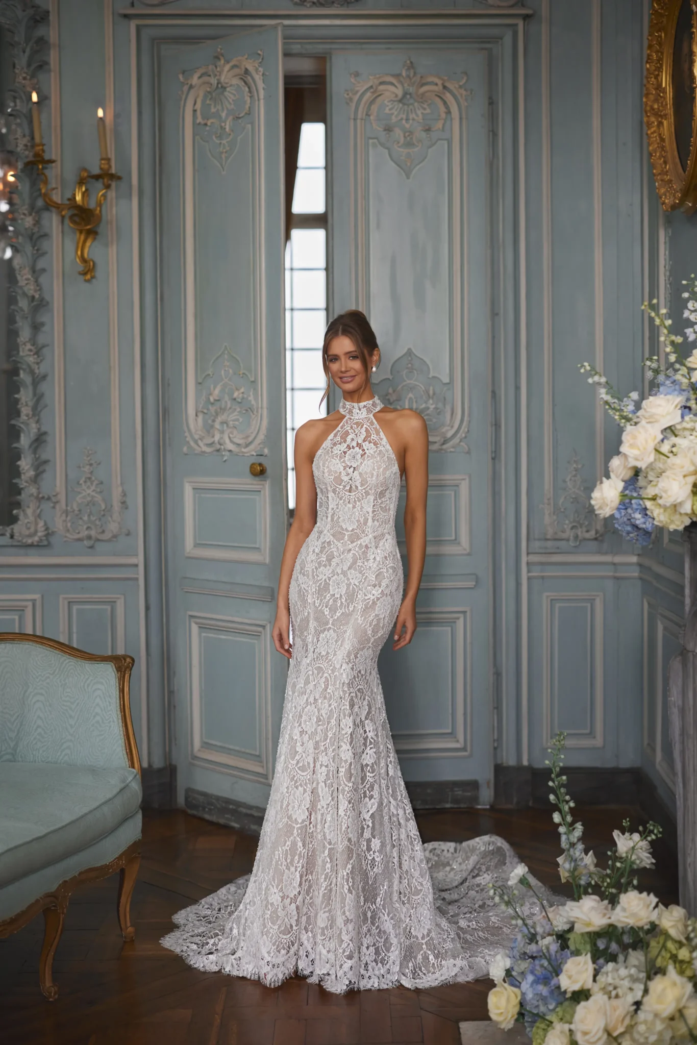 Dama Couture Maraya kanten fit & flare trouwjurk