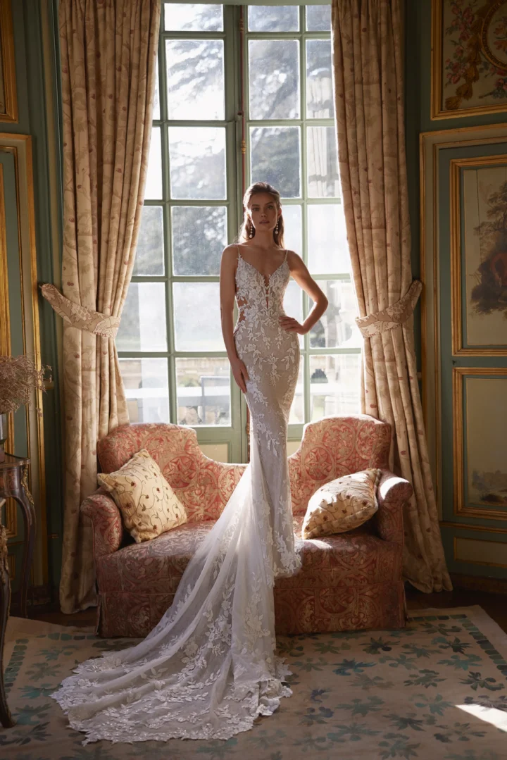 Dama Couture Ondine kanten fit & flare trouwjurk