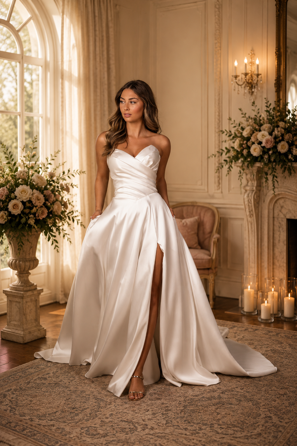 ooraanzicht Stella York SY8191 strapless trouwjurk