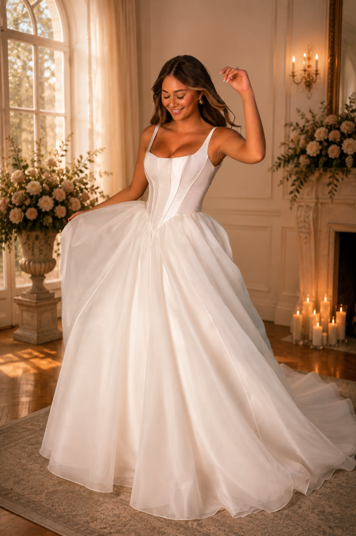 Stella York SY8222 moderne prinsessen trouwjurk