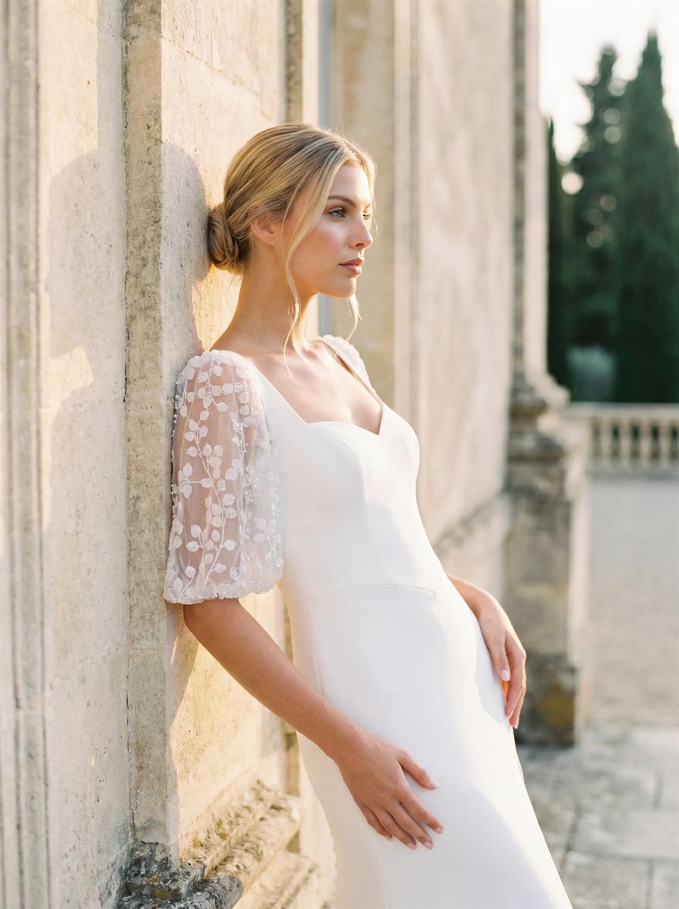 Detail afneembare mouwen Marylise Florencia